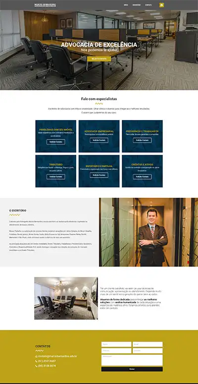 Landing page para advogados - Márcio Bernardino Advocacia